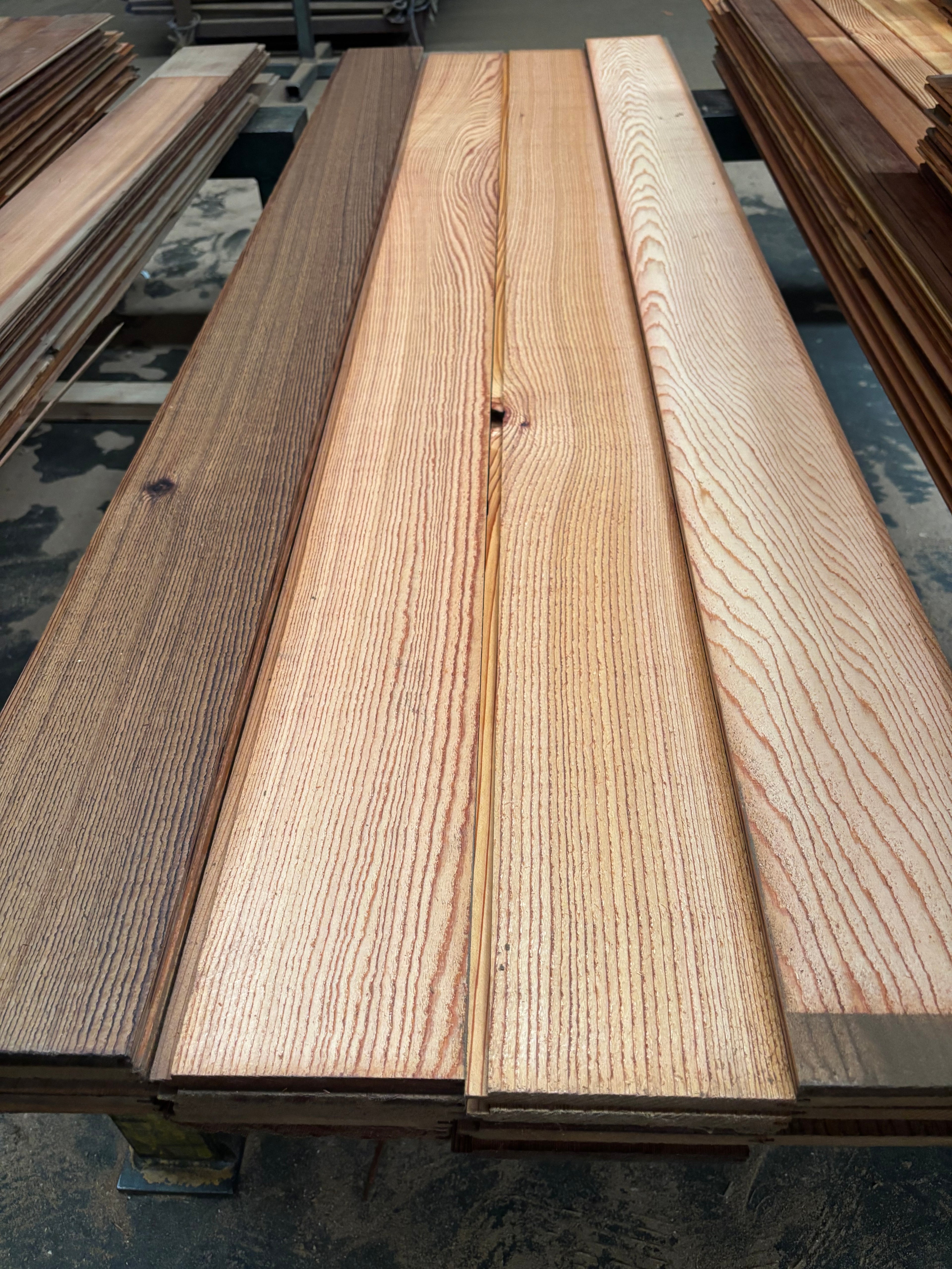 Western Red Cedar Pre-Stained TGV Panelling - 138×12mm - 4mm Negative detail - Special Price