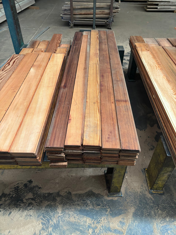 Western Red Cedar Pre-Stained TGV Panelling - 90×12mm - 4mm Negative detail - Special Price