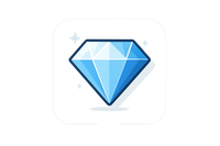 Diamond pop up icon 